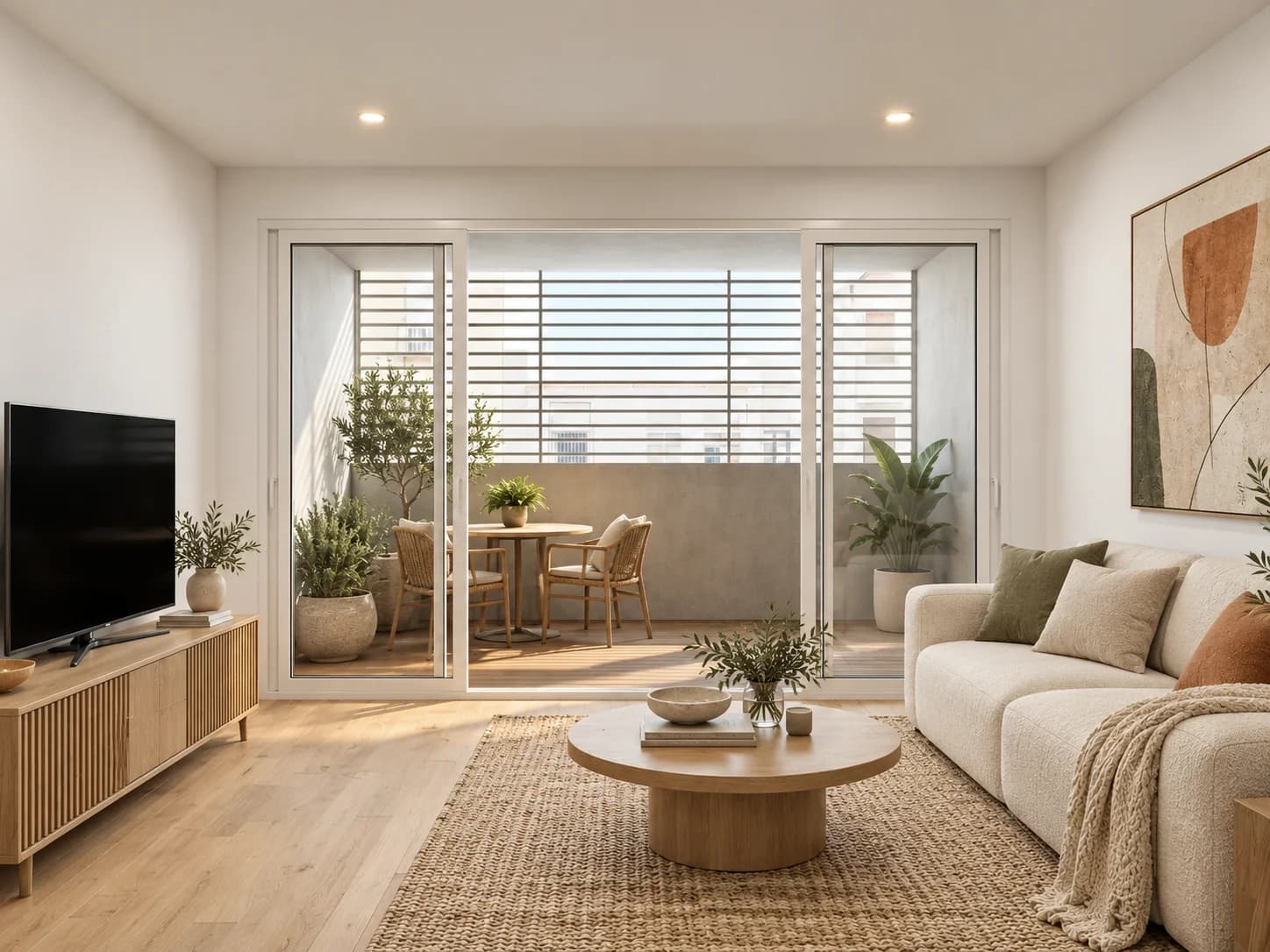 Planta baja con terraza cubierta